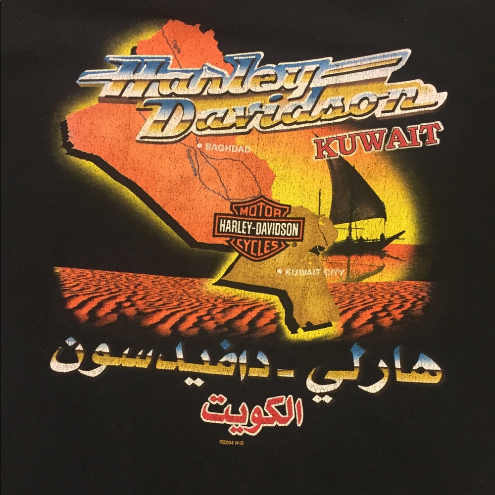 Vintage Harley Davidson Kuwait T Shirt